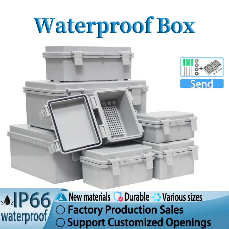 Outdoor Power Box Cover - Boîtier de couverture en plastique gris/transparent