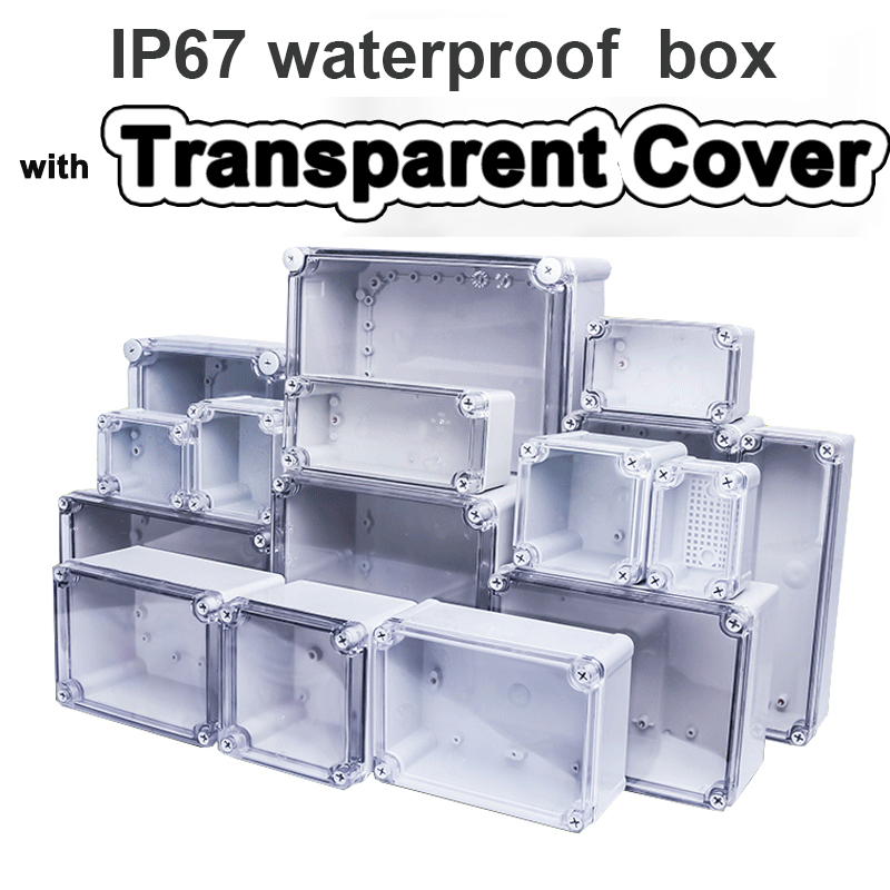 Outdoor Power Box Cover - Boîte étanche transparente de type F,