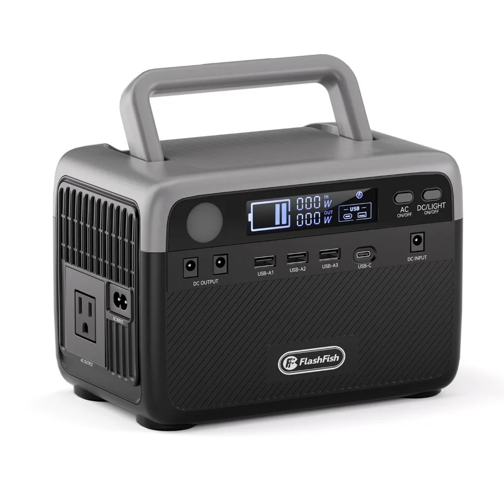 Outdoor Power Bank With Ac Outlet - Générateur solaire 230,4 Wh LiFePO4 300