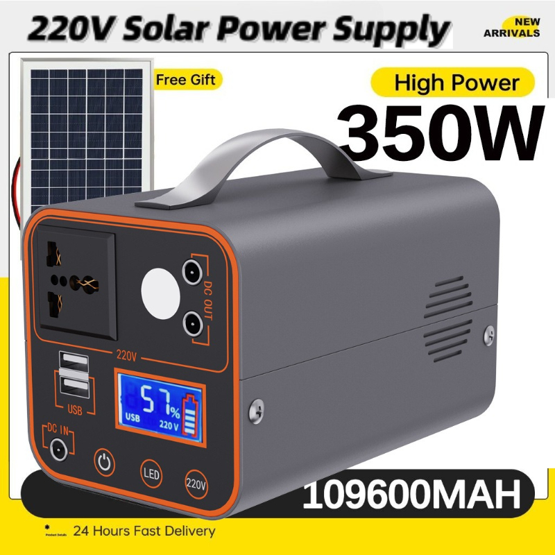 Outdoor Power Bank With Ac Outlet - Station d'alimentation portable 350W 220V avec
