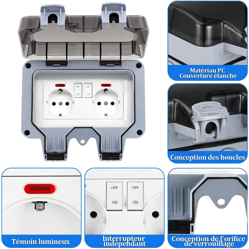 Prise extérieure de style euro - Power Switch Outdoor avis et prix