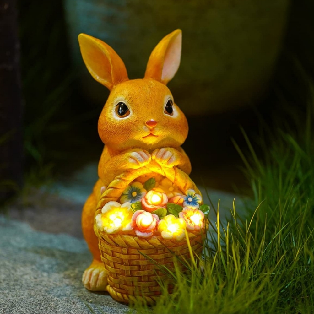 Statue de lapin solaire pour j - Outdoor Power Deals avis et prix