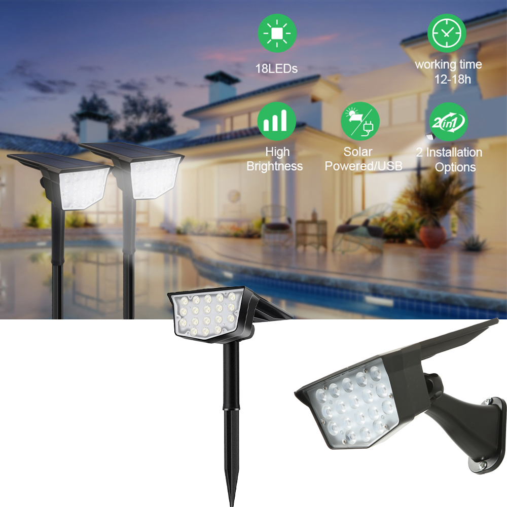 2 projecteurs solaires d'extér - Power Switch Outdoor avis et prix